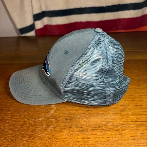 Patagonia Gray and Blue Fish Logo Hat - Picture 2 of 7